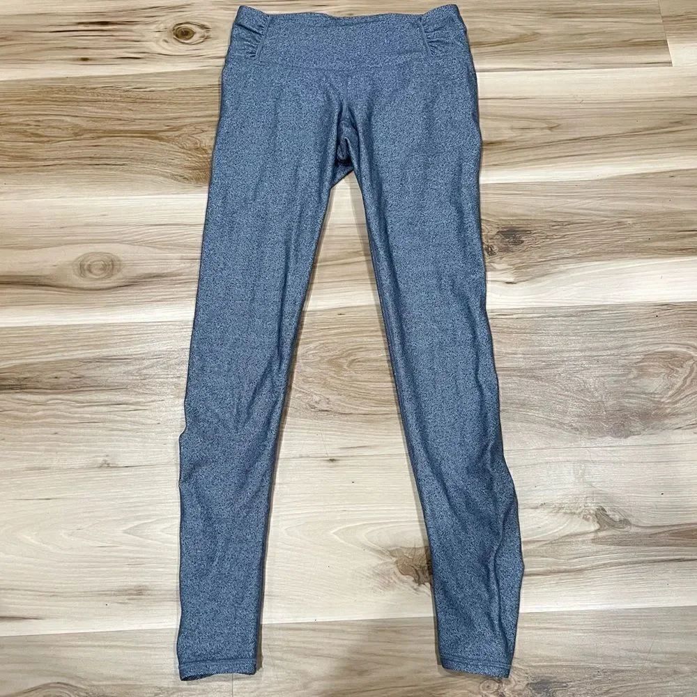 Athleta Blue Ruched Tights Leggings Women’s XS